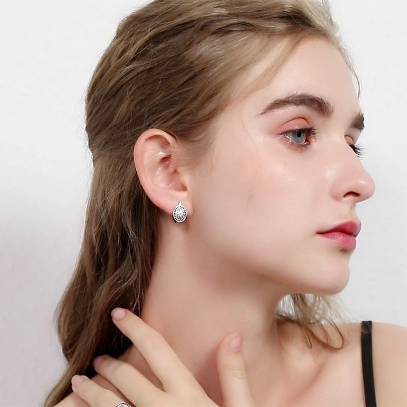 Trend Engagement Hoop Earrings for Women Jewelry
