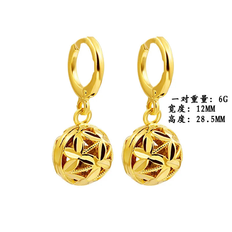 Fashion Round Women's Earrings Exquisite Wedding Jewelry - Premium from vistoi shop - Just $29.44! Shop now at vistoi shop