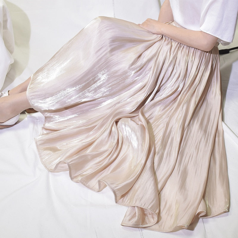 Women Summer White Long Skirt Chic Brand Top Quality 2023 - Premium from vistoi shop - Just $34.99! Shop now at vistoi shop