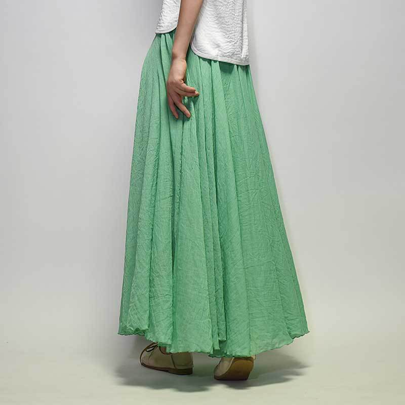 Sherhure Women Cotton And Linen Long Skirts Elastic 2023 - Premium from vistoi shop - Just $34.99! Shop now at vistoi shop