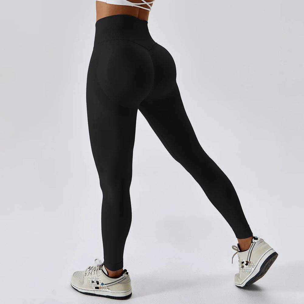 Women Sport Seamless Leggings High Waist Elastic Solid Leggings Gym - Premium from vistoi shop - Just $33.99! Shop now at vistoi shop
