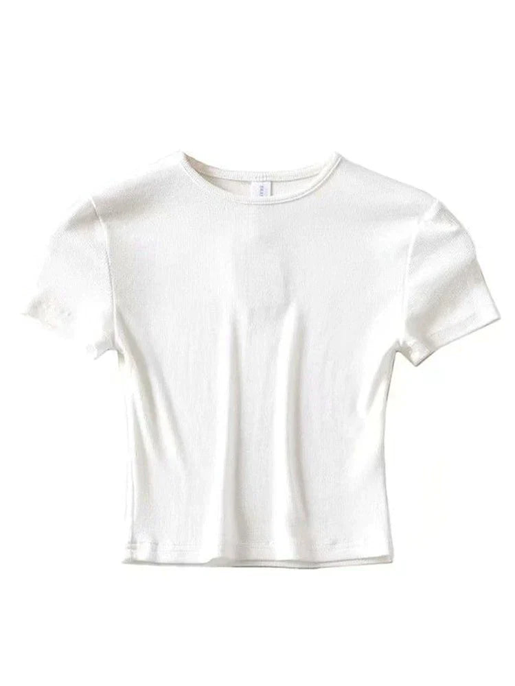 Fashion Casual 2023 Summer Woman Slim Fit t-shirt - Premium from vistoi shop - Just $24.42! Shop now at vistoi shop