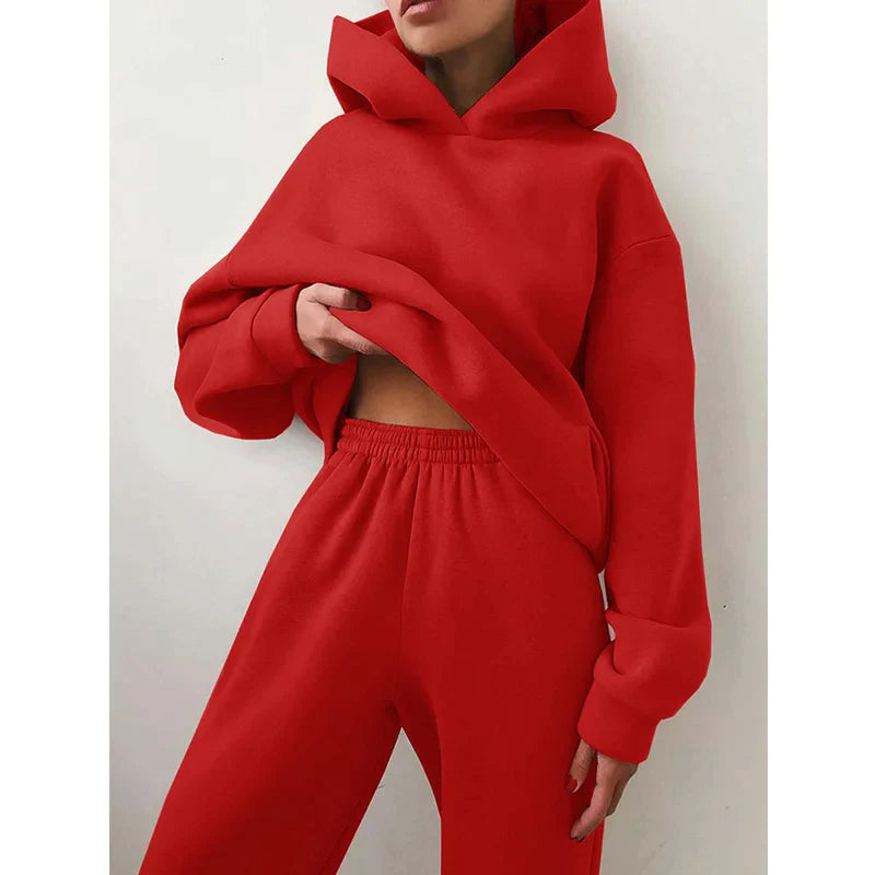 Winter Two Piece Sets Women Tracksuit Suit 2023 Autumn Sweatshirt - Premium from vistoi shop - Just $49.99! Shop now at vistoi shop