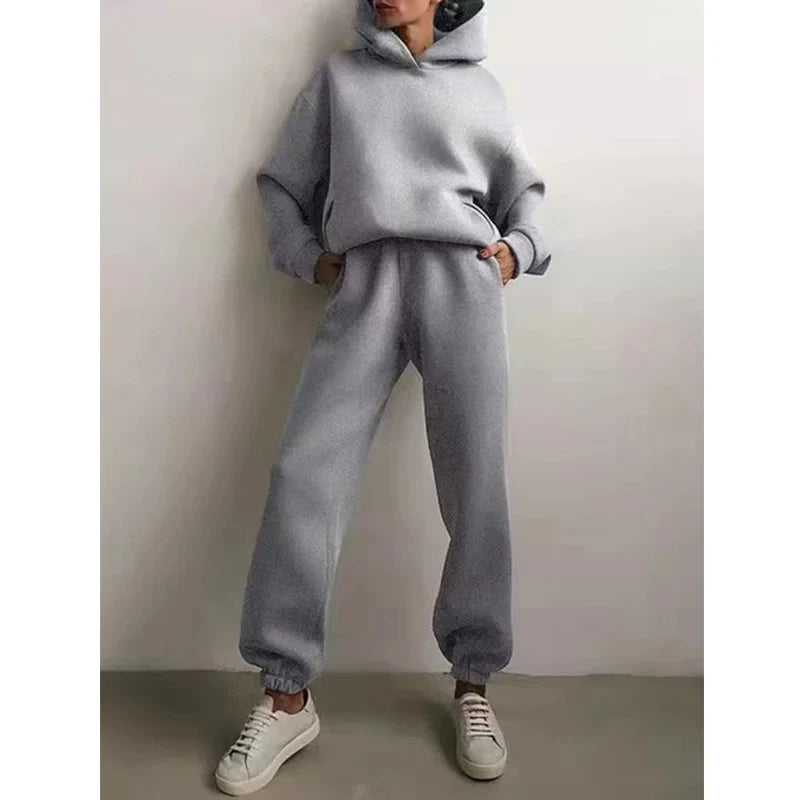 Winter Two Piece Sets Women Tracksuit Suit 2023 Autumn Sweatshirt - Premium from vistoi shop - Just $49.99! Shop now at vistoi shop