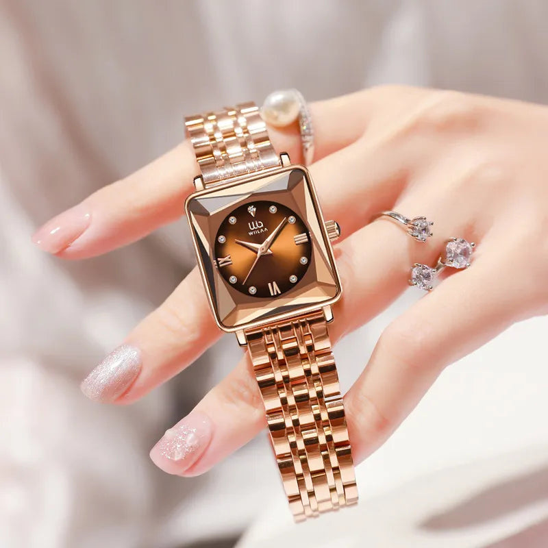 Women Business Wrist Square Watch 2023 Simple Design - Premium from vistoi shop - Just $29.99! Shop now at vistoi shop