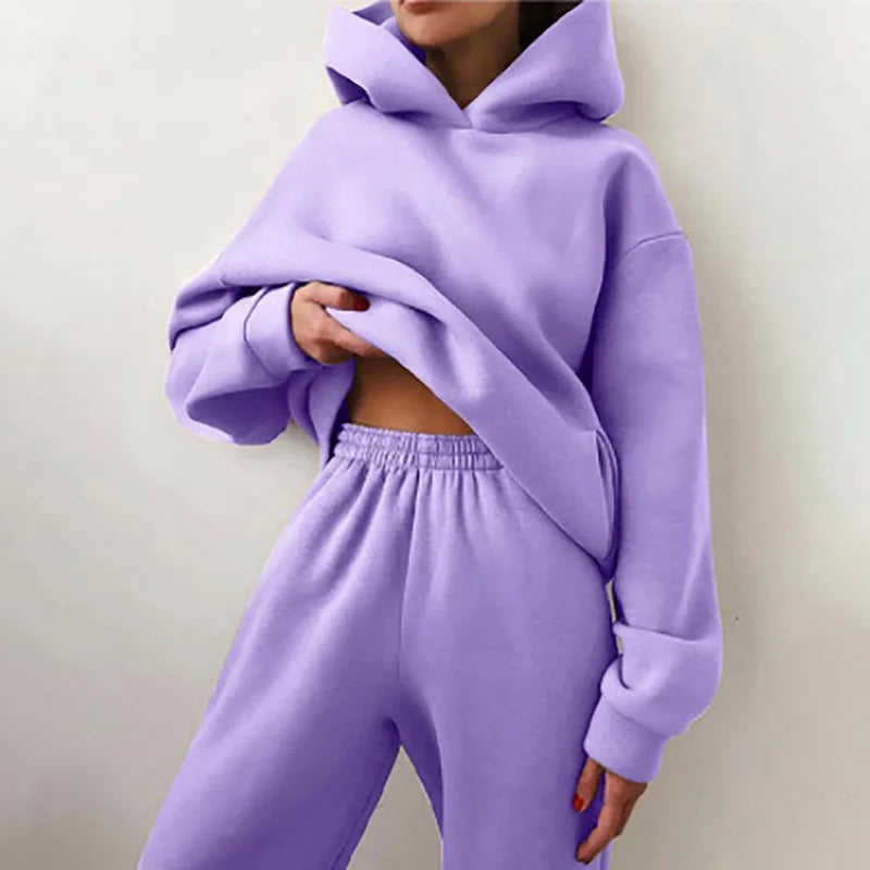 Winter Two Piece Sets Women Tracksuit Suit 2023 Autumn Sweatshirt - Premium from vistoi shop - Just $49.99! Shop now at vistoi shop