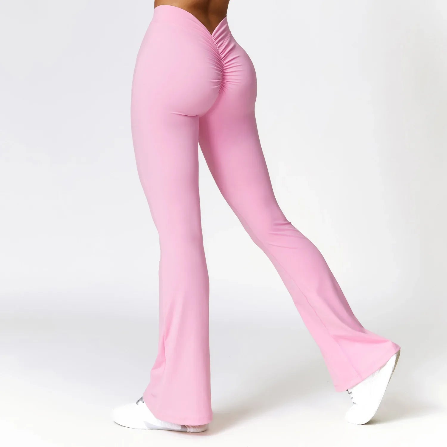 Women Flare Pants Sport Seamless Leggings High Waist Yoga Leggings Gym - Premium from vistoi shop - Just $47.99! Shop now at vistoi shop