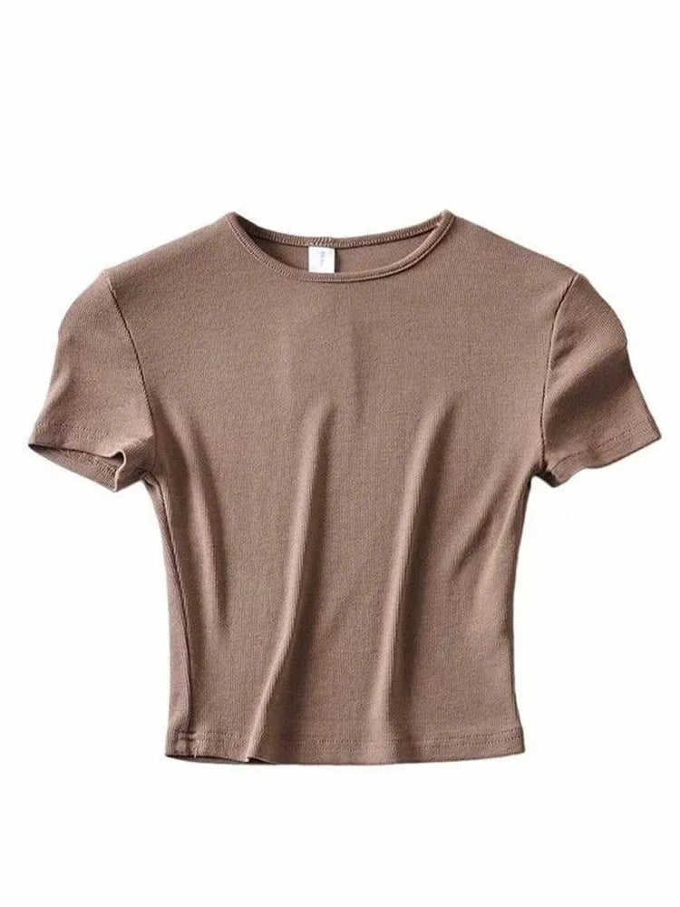 Fashion Casual 2023 Summer Woman Slim Fit t-shirt - Premium from vistoi shop - Just $24.42! Shop now at vistoi shop