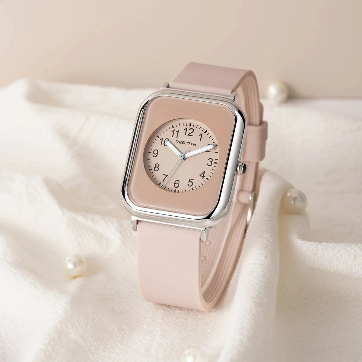 Fashion Women's Watch Silicone Watchband Simple Green Pink Arabic Numerals Female Quartz Wristwatch Relojes Para Mujer - Premium from vistoi shop - Just $34.99! Shop now at vistoi shop