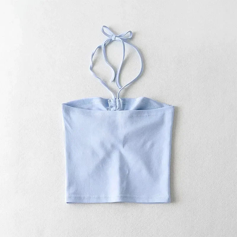 Women Ruched Halter Neck Cami Top Camisole - Premium from vistoi shop - Just $14.99! Shop now at vistoi shop