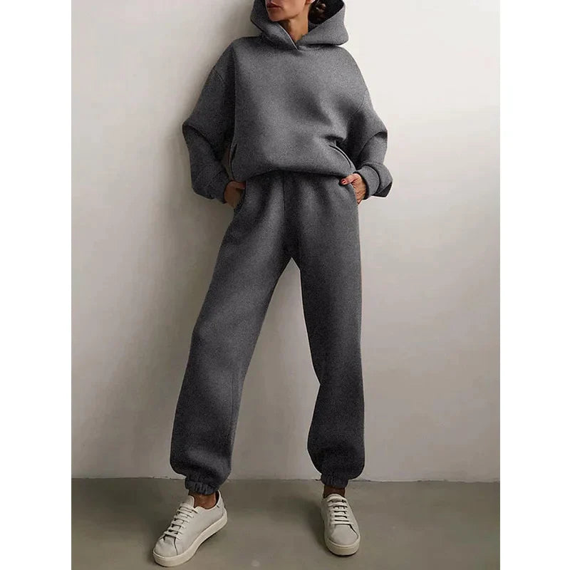 Winter Two Piece Sets Women Tracksuit Suit 2023 Autumn Sweatshirt - Premium from vistoi shop - Just $49.99! Shop now at vistoi shop