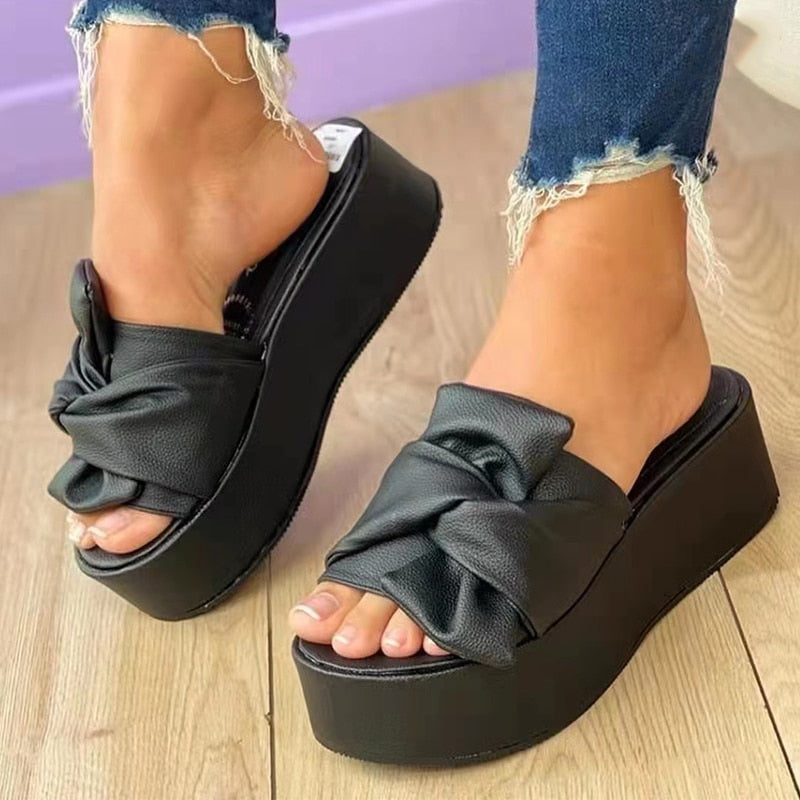 New Sandals Slip On Heels Sandals Women Summer 2023 Platform - Premium from vistoi shop - Just $29.99! Shop now at vistoi shop