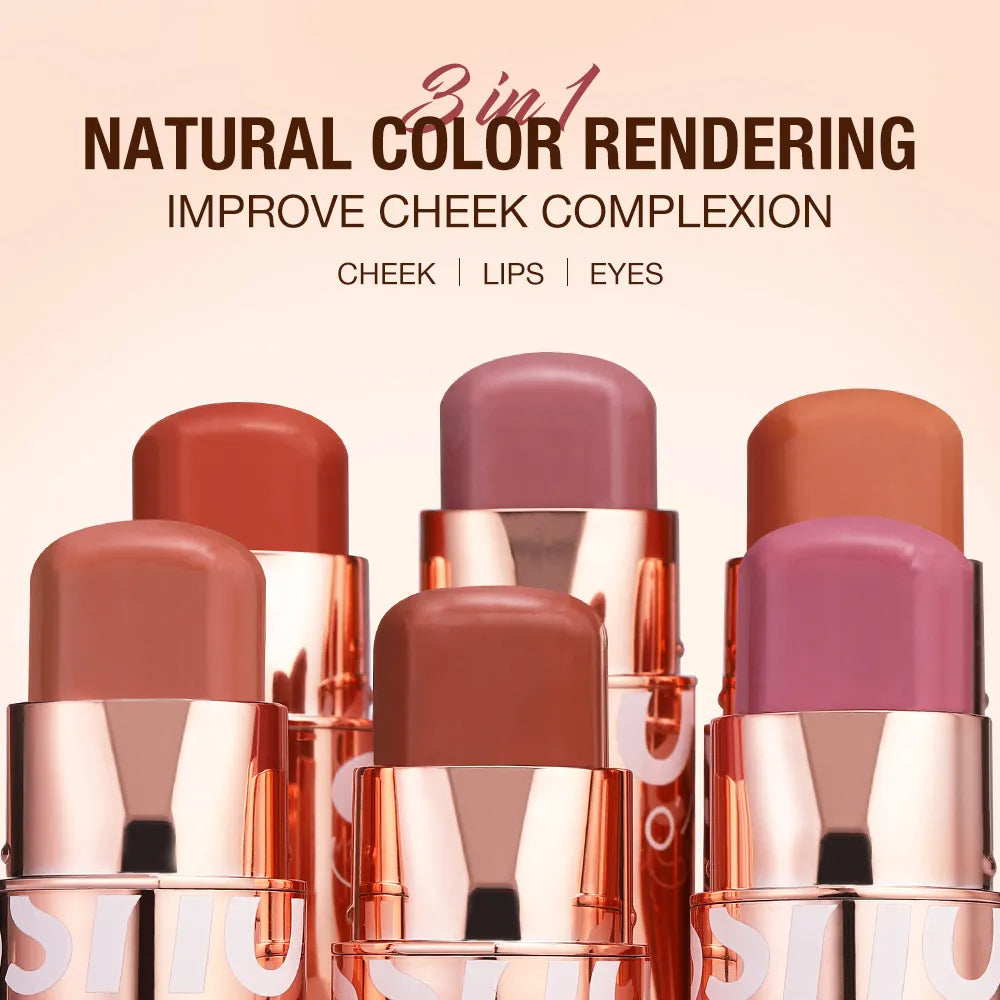 Blush Stick Set Cream Blusher 6 Colors Multi-use Waterproof Makeup - Premium from vistoi shop - Just $52.49! Shop now at vistoi shop