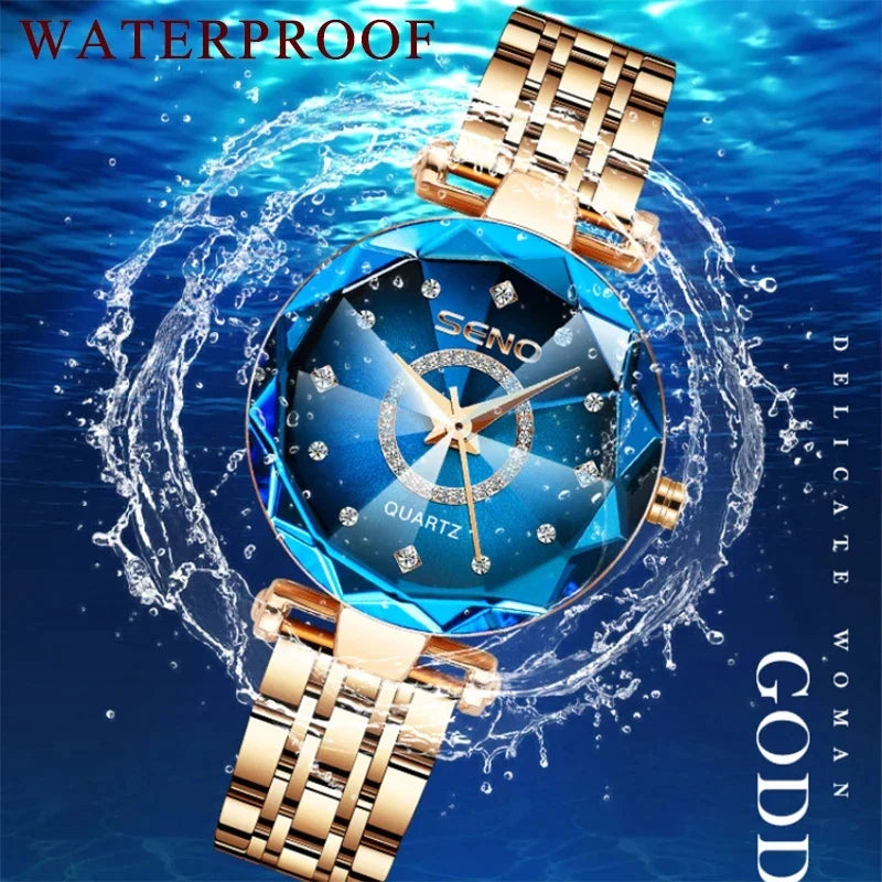Women Watches Top Brand Luxury 2023 Rose Gold Bracelet - Premium from vistoi shop - Just $29.99! Shop now at vistoi shop