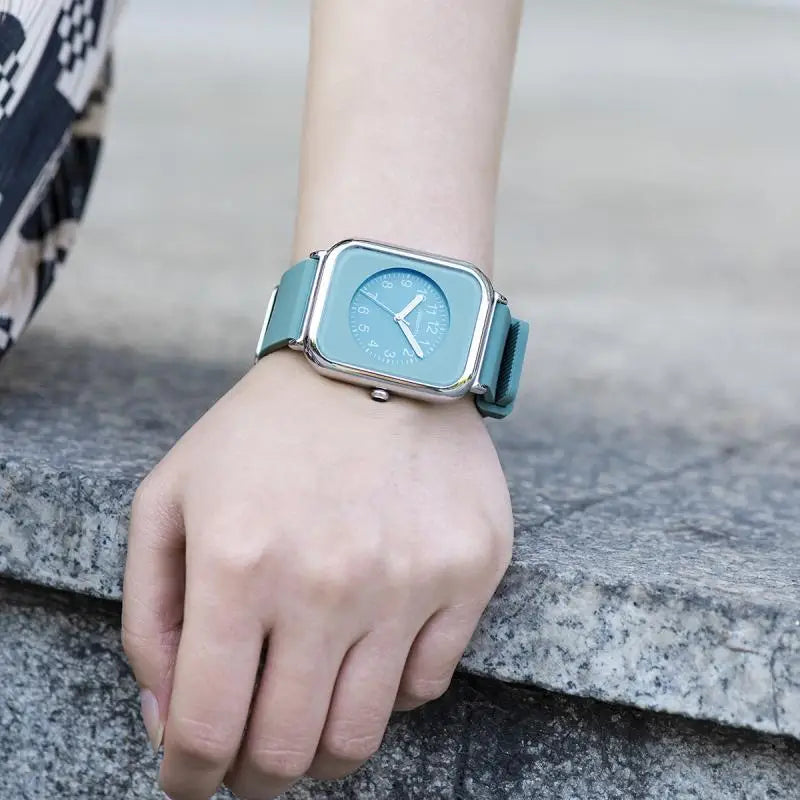 Fashion Women's Watch Silicone Watchband Simple Green Pink Arabic Numerals Female Quartz Wristwatch Relojes Para Mujer - Premium from vistoi shop - Just $34.99! Shop now at vistoi shop