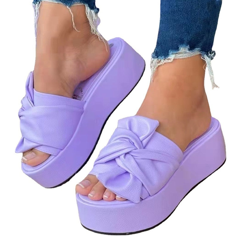 New Sandals Slip On Heels Sandals Women Summer 2023 Platform - Premium from vistoi shop - Just $29.99! Shop now at vistoi shop