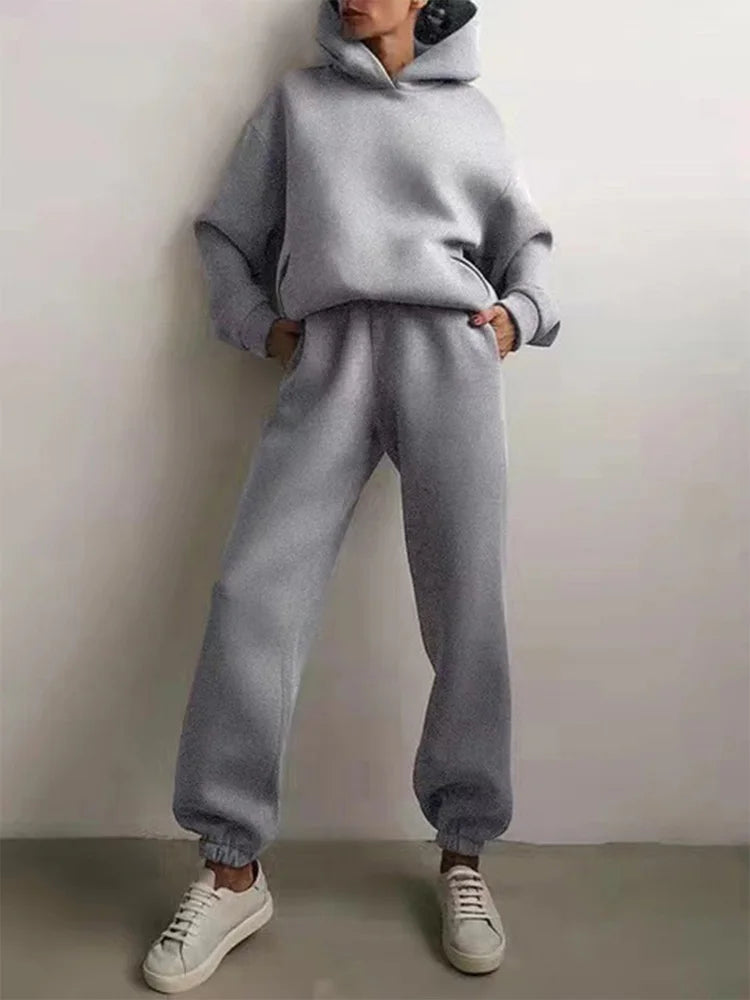 Winter Two Piece Sets Women Tracksuit Suit 2023 Autumn Sweatshirt - Premium from vistoi shop - Just $49.99! Shop now at vistoi shop
