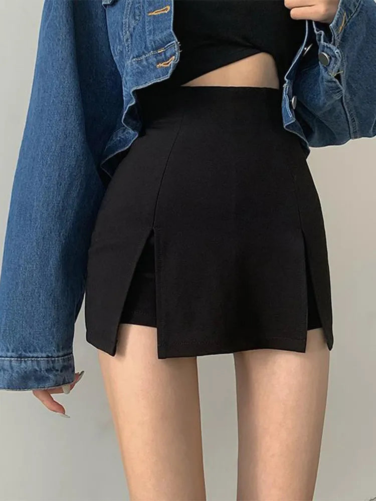 Split Shorts Skirt Women's Office Ladies Suit Skirt Summer - Premium from vistoi shop - Just $29.99! Shop now at vistoi shop