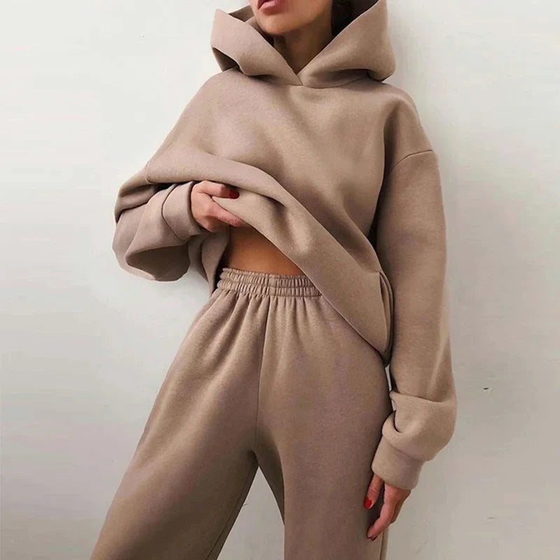 Winter Two Piece Sets Women Tracksuit Suit 2023 Autumn Sweatshirt - Premium from vistoi shop - Just $49.99! Shop now at vistoi shop