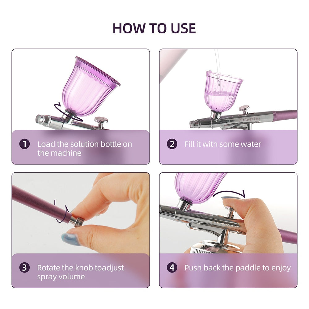 Portable Paint Spray Gun Airbrush Mini Air Compressor Kit for Nail Art - Premium from vistoi shop - Just $29.99! Shop now at vistoi shop