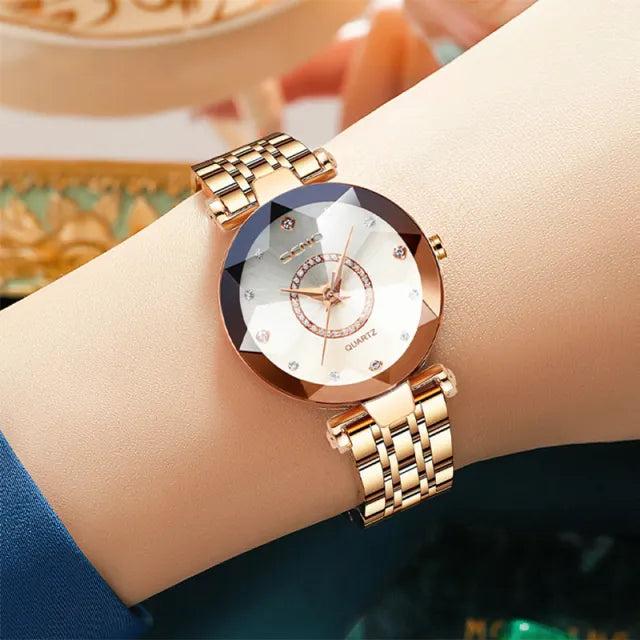 Women Watches Top Brand Luxury 2023 Rose Gold Bracelet - Premium from vistoi shop - Just $29.99! Shop now at vistoi shop