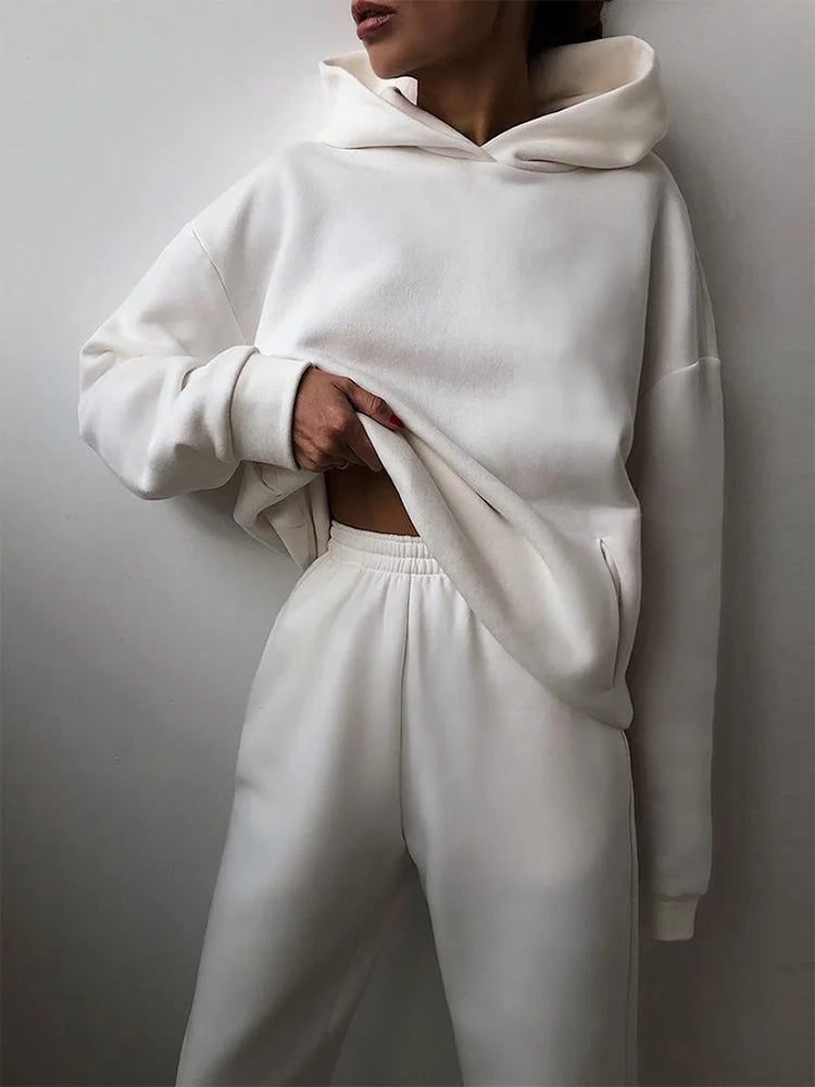 Winter Two Piece Sets Women Tracksuit Suit 2023 Autumn Sweatshirt - Premium from vistoi shop - Just $49.99! Shop now at vistoi shop