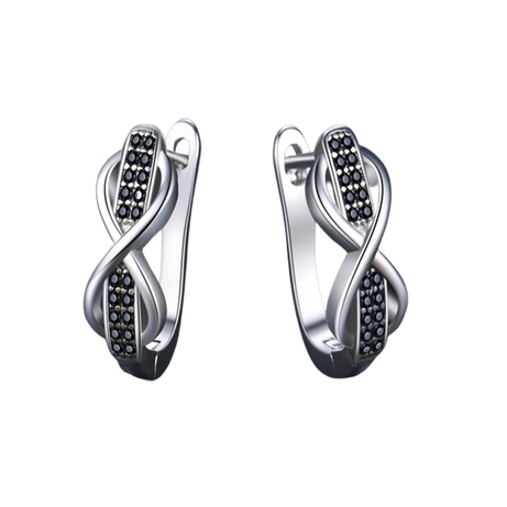 Black Jewelry Color Round Black Trendy Engagement Earrings