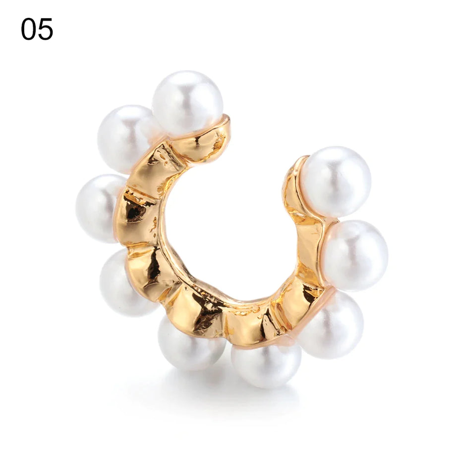 Women Ear Cuff No Pierced Pearl Ear Earrings Women - Premium  from vistoi shop - Just $19.99! Shop now at vistoi shop