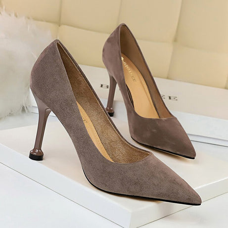 New Women's Pumps Lady Shoes High Heels Woman Shoes Pointed