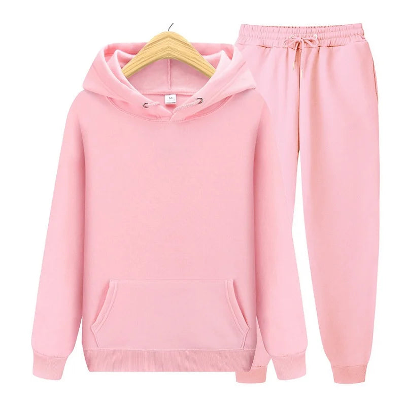 ladies casual wear suit sportswear suit solid color pullover + pants - Premium  from vistoi shop - Just $44.99! Shop now at vistoi shop