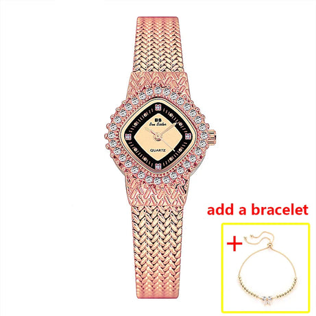 Women Watch Famous Brands Crystal Stainless Steel - Premium  from vistoi shop - Just $33.44! Shop now at vistoi shop