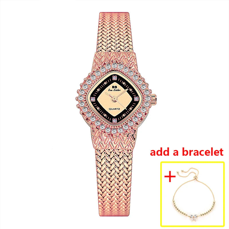 Women Watch Famous Brands Crystal Stainless Steel - Premium  from vistoi shop - Just $33.44! Shop now at vistoi shop