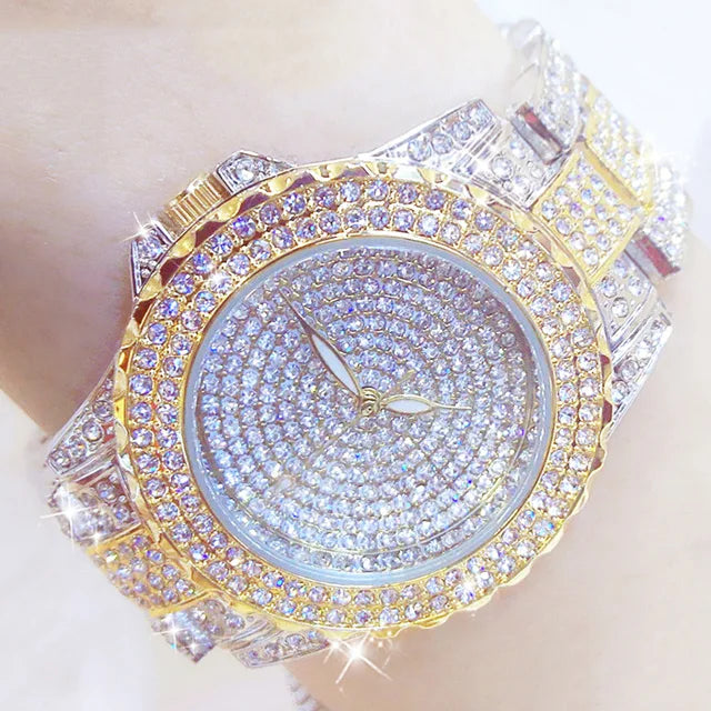 Full Diamond Watches Gold Women Crystal Brand Bling - Premium  from vistoi shop - Just $39.99! Shop now at vistoi shop