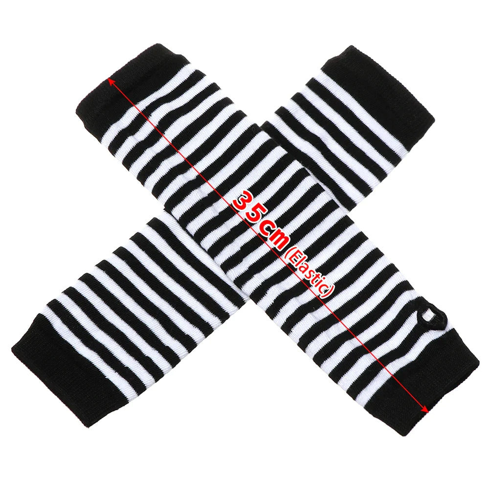 Women Girls Hand Arm Warmer Fingerless Cotton Long Glove - Premium  from vistoi shop - Just $24.99! Shop now at vistoi shop