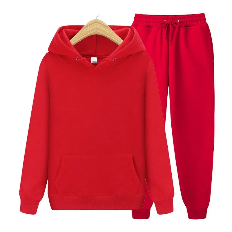 ladies casual wear suit sportswear suit solid color pullover + pants - Premium  from vistoi shop - Just $44.99! Shop now at vistoi shop