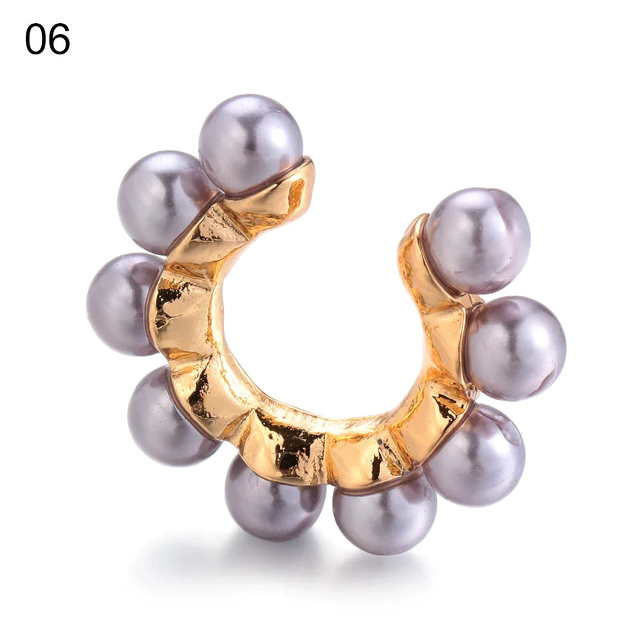 Women Ear Cuff No Pierced Pearl Ear Earrings Women - Premium  from vistoi shop - Just $19.99! Shop now at vistoi shop