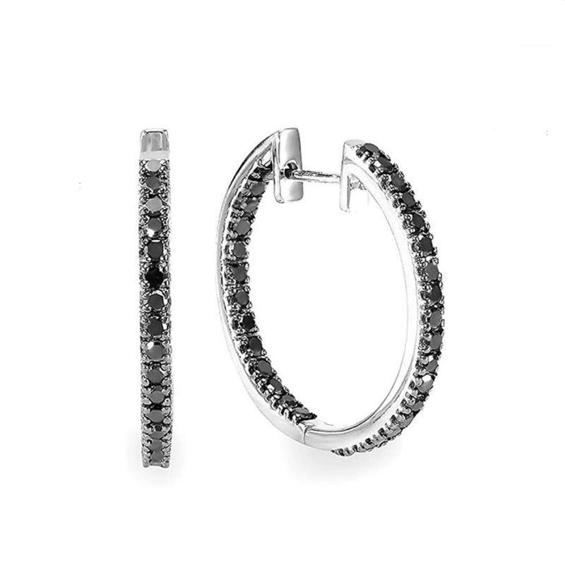 Engagement Hoop Earrings for Women Jewelry