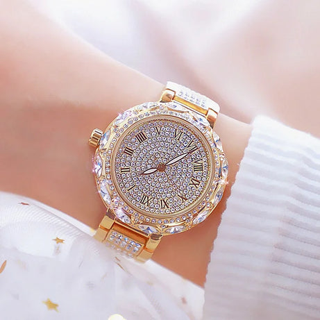 Watches Stainless Steel Rhinestone Crystal Ladies Quartz - Premium  from vistoi shop - Just $39.99! Shop now at vistoi shop