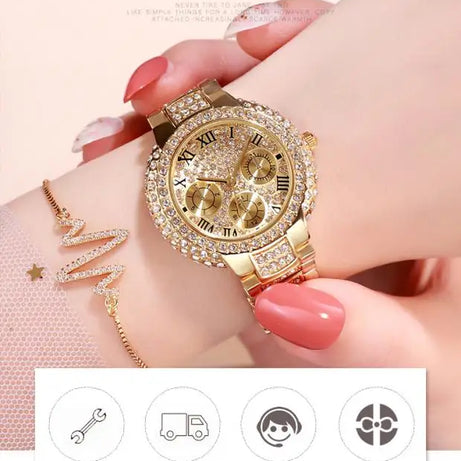 Ladies Wrist Watches Dress Gold Watch Women - Premium  from vistoi shop - Just $34.99! Shop now at vistoi shop