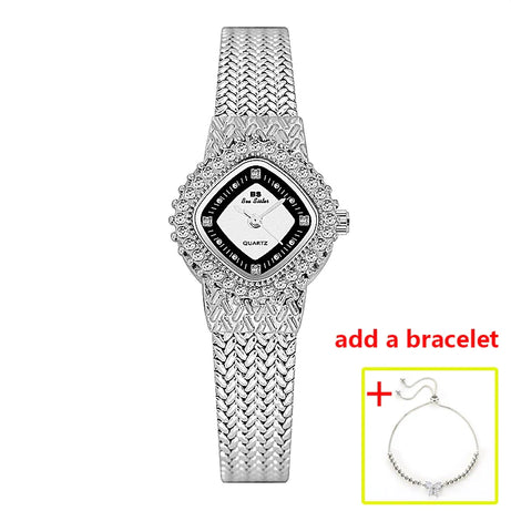 Women Watch Famous Brands Crystal Stainless Steel - Premium  from vistoi shop - Just $33.44! Shop now at vistoi shop