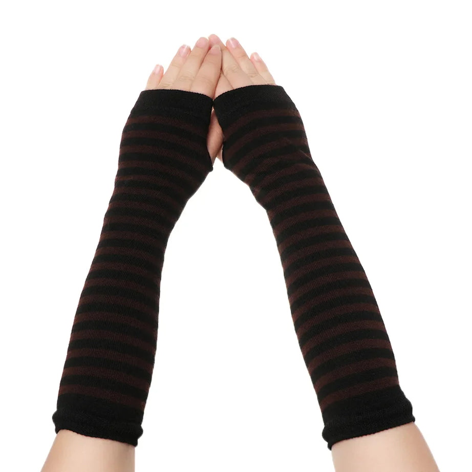 Women Girls Hand Arm Warmer Fingerless Cotton Long Glove - Premium  from vistoi shop - Just $24.99! Shop now at vistoi shop