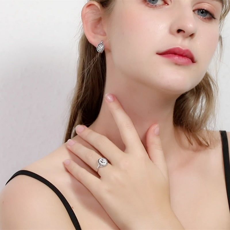 Trend Engagement Hoop Earrings for Women Jewelry