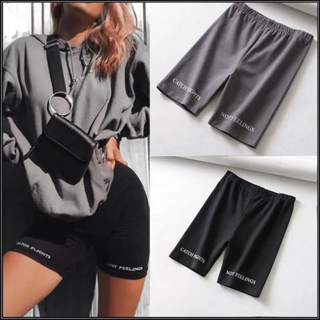 Summer biker shorts 2023 women elastic waist skinny fitness - Premium  from vistoi shop - Just $14.99! Shop now at vistoi shop