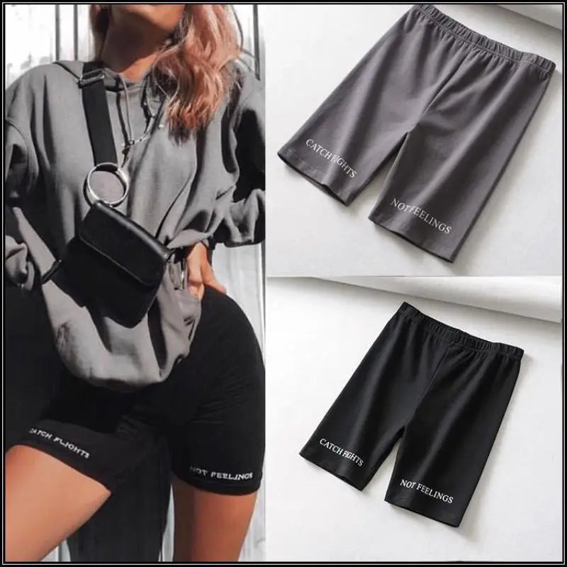 Summer biker shorts 2023 women elastic waist skinny fitness - Premium  from vistoi shop - Just $14.99! Shop now at vistoi shop