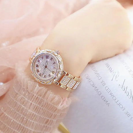 Watches Stainless Steel Rhinestone Crystal Ladies Quartz - Premium  from vistoi shop - Just $39.99! Shop now at vistoi shop