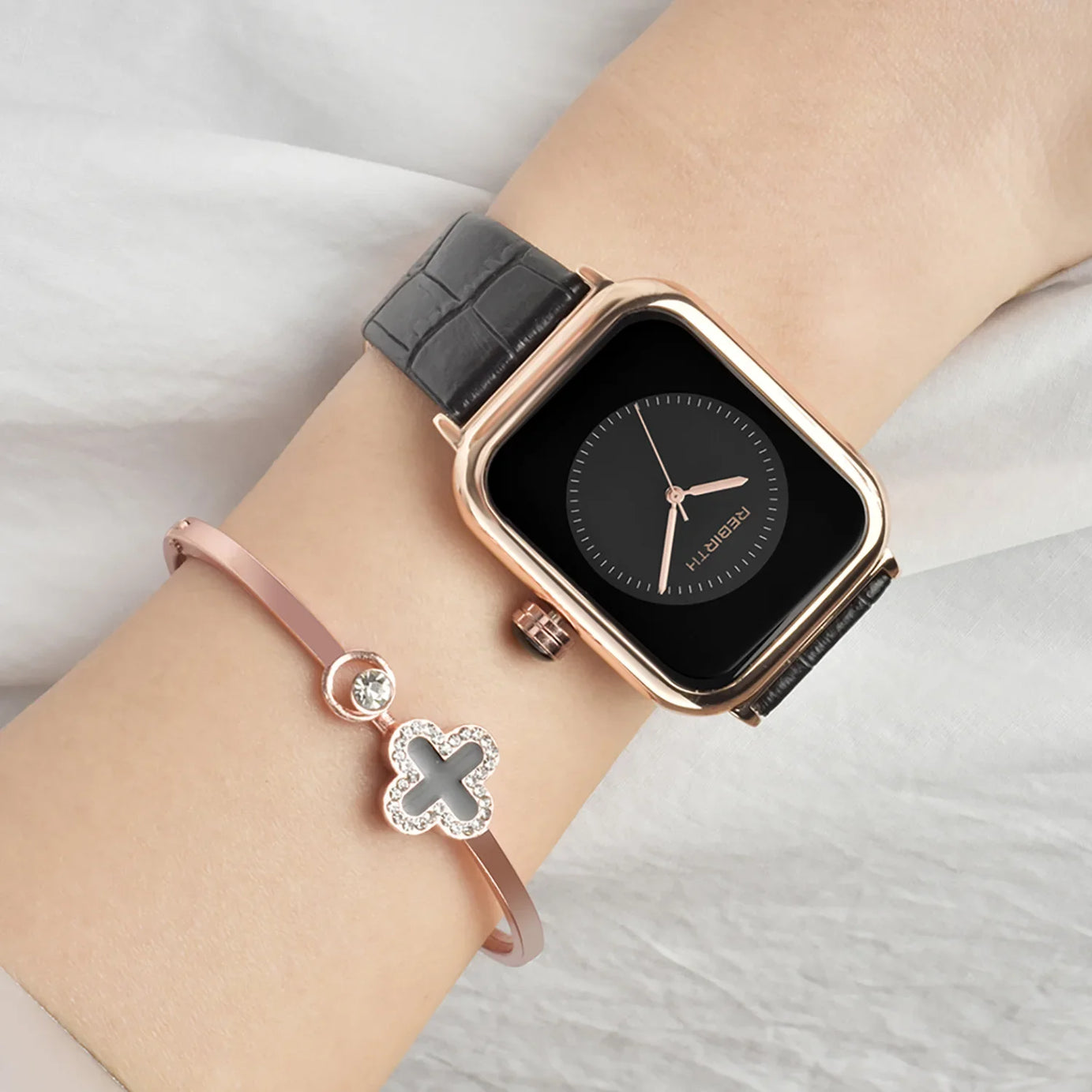 Women Wrist Watch 2023 White Leather Ladies Quartz - Premium  from vistoi shop - Just $29.99! Shop now at vistoi shop