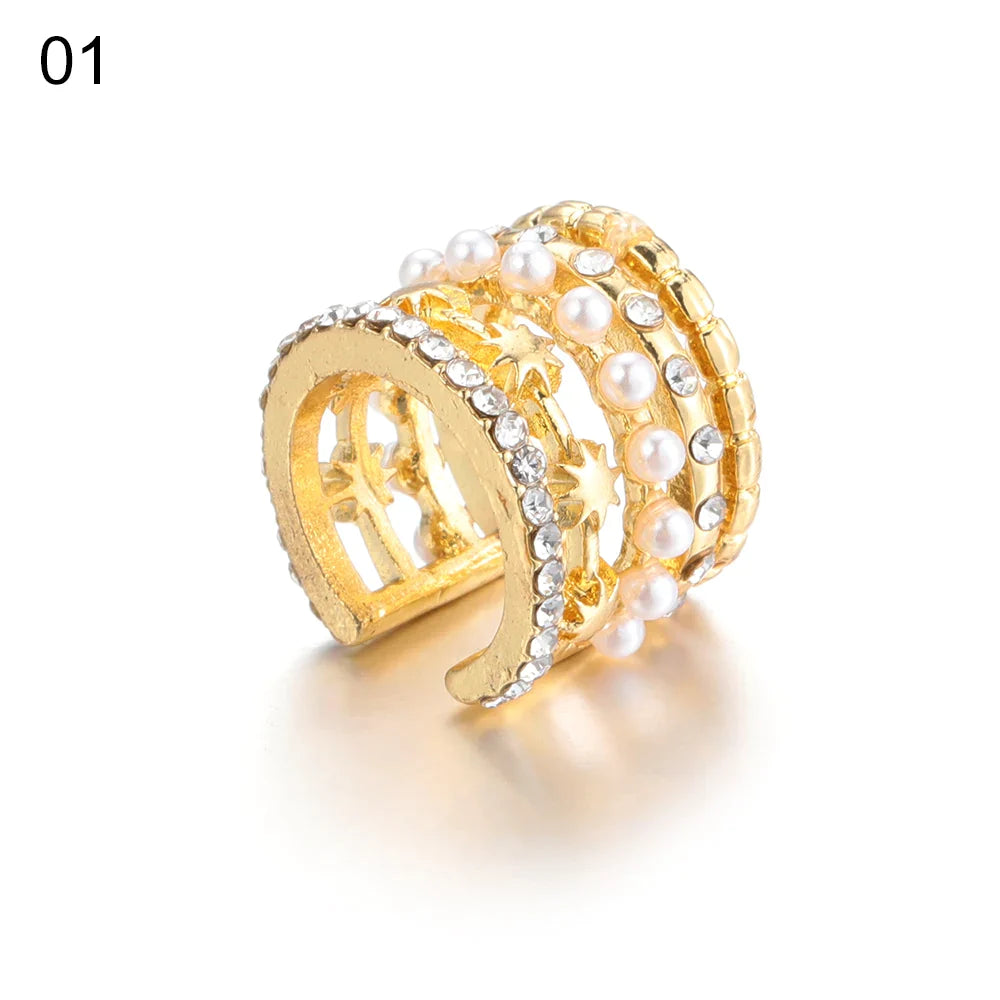 Women Ear Cuff No Pierced Pearl Ear Earrings Women - Premium  from vistoi shop - Just $19.99! Shop now at vistoi shop