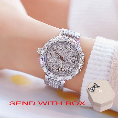 Watches Stainless Steel Rhinestone Crystal Ladies Quartz - Premium  from vistoi shop - Just $39.99! Shop now at vistoi shop