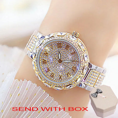 Watches Stainless Steel Rhinestone Crystal Ladies Quartz - Premium  from vistoi shop - Just $39.99! Shop now at vistoi shop