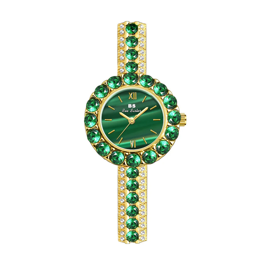 Bs Bee Sister 2023 Small Dial Diamond Green Watch - Premium  from vistoi shop - Just $34.99! Shop now at vistoi shop